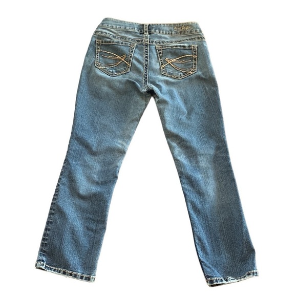 Silver Suki Cropped Capri Blue Jeans Size 28 - Picture 5 of 10